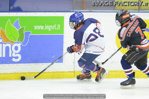 2014-12-07 Hockey Milano Rossoblu U12-Real Torino 0494 Leonardo Vergani